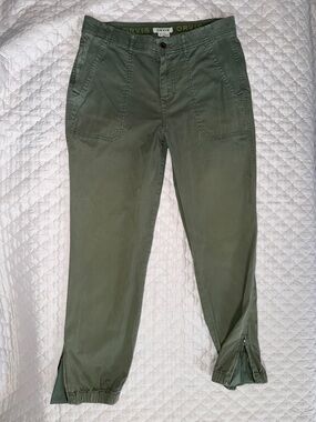 Orvis Women's Olive Green Zip-Hem Utility Chinos size 10